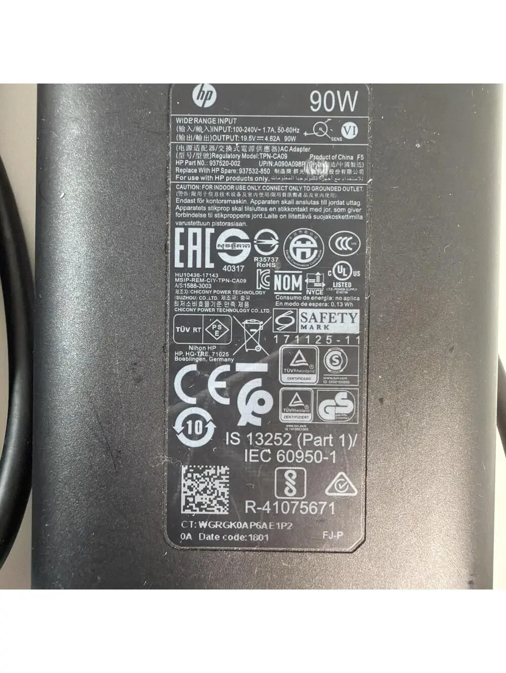 Lot of 15 HP Laptop AC Adapters Power Supplies Mixed 45W 65W 90W OEM Chargers